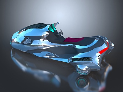 Modern Motorcycle 3d model