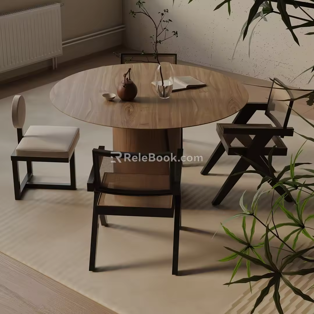 Modern table combination 3d model