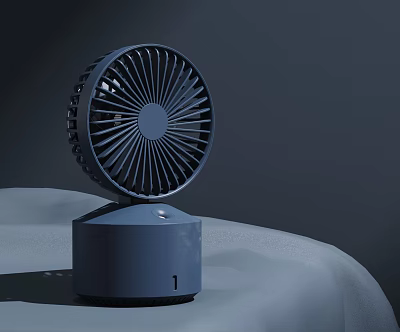 Modern fan small electric fan 3d model