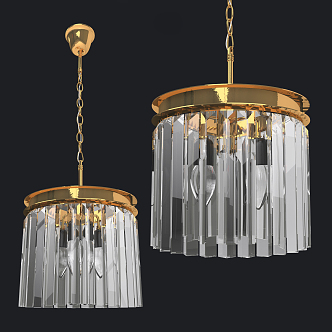 Modern chandelier 3d model