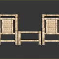 Natural Wood Outdoor Table With Matching Chairs For Garden Patio Space