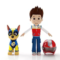 PAW Patrol Main Character Ryder And Armored Pup With Helmet