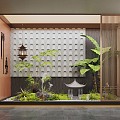 New Chinese Landscape Landscape Moss Landscape Setches Interior Landscape 3d model