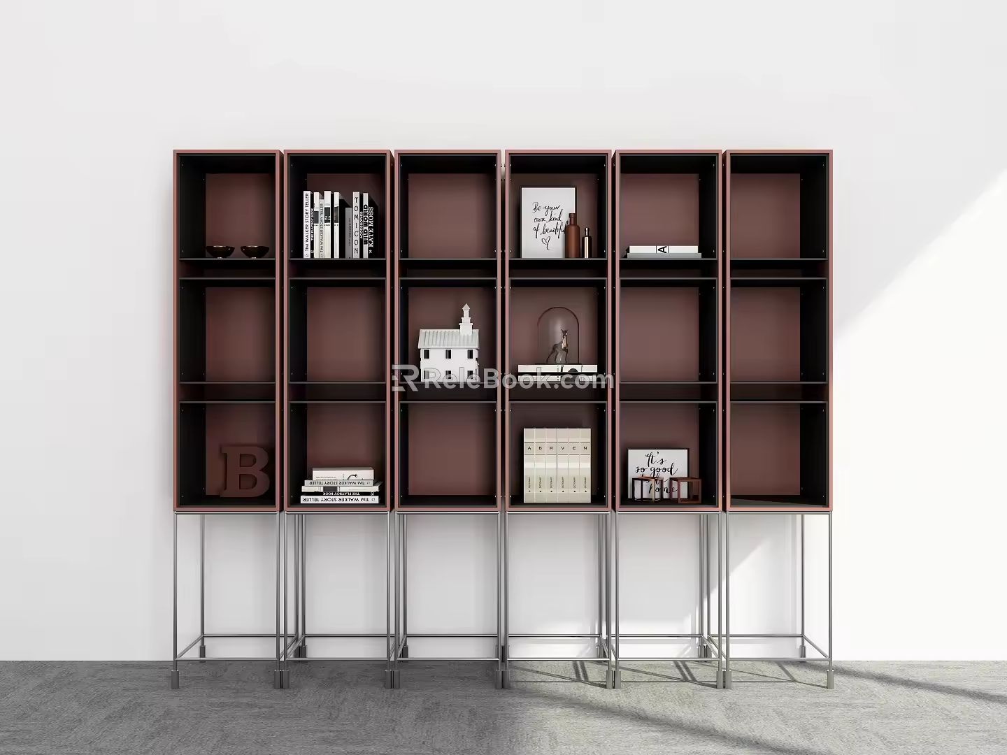 Bookshelf Decoration Bookshelf Ornaments Storage Rack Bookshelf Combination Decorative Rack Bookshelf Shelf 3d model