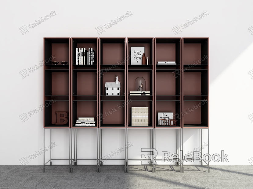 Bookshelf Bookshelf Decoration Bookshelf Ornaments Storage Rack Bookshelf Combination Decorative Rack Bookshelf Shelf model