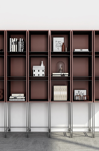 Bookshelf Decoration Bookshelf Ornaments Storage Rack Bookshelf Combination Decorative Rack Bookshelf Shelf 3d model