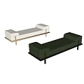 Modern sofa stool bed end stool bench 3d model
