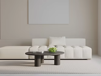 Modern three-seat sofa 3d model