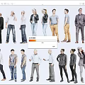 Group Of Diverse People With Different Outfits And Poses Standing Together
