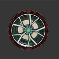 High Quality Silver Alloy Car Wheel Rim With Black Tire And Spoke Design