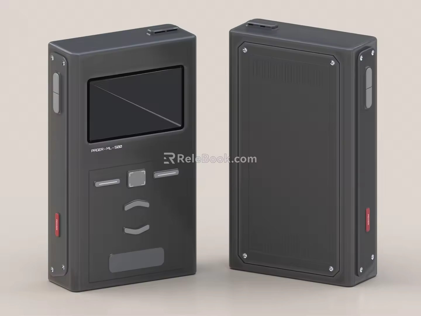 Retro game machine old-fashioned game machine handheld game machine 3d model