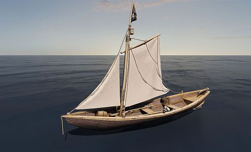 modern ship. 3d model