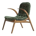 Comfortable Modern Solid Wood Frame Soft Boucle Leisure Armchair With Multiple Fabric Color Choices