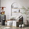 Modern single sofa 3d model