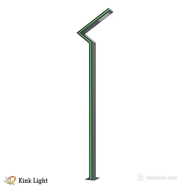 Outdoor Light With Slim Modern Design For Garden LED Decorative Illumination 3d model 
