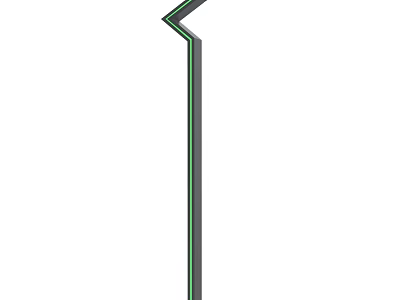 Outdoor Light With Slim Modern Design For Garden LED Decorative Illumination 3d model