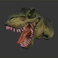 Modern Dinosaur Dinosaur Head Jurassic Alien Dinosaur 3d model