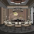 New Chinese-style private room box 3d model
