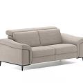 Green And Light Gray L Shaped Sectional Sofas For Modern Living Room 3d model