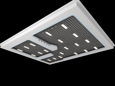 Modern Ceiling Grille Ceiling Venue Ceiling Public Ceiling Office Ceiling 3d model