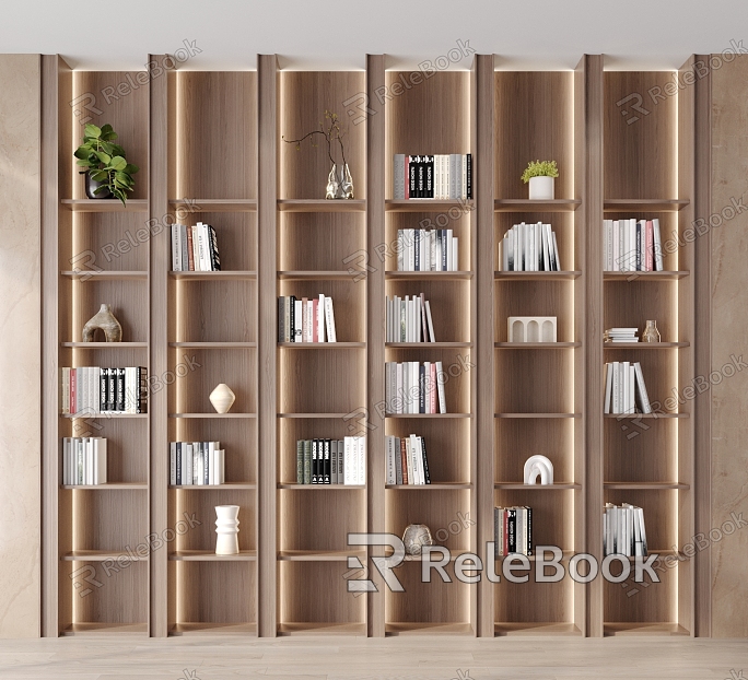 Modern bookcase model