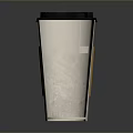 Paper Cup With Yellow Knit Sleeve And Black Lid For Daily Use