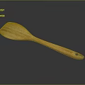 Natural Wooden Spoon Kitchen Utensil With Smooth Handle And Eco Friendly Material For Cooking