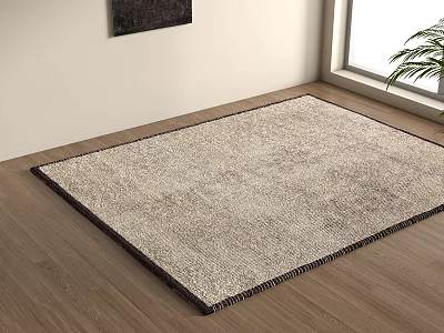 Middle Modern Carpet Plush Carpet Fabric Carpet Living Room Carpet Office Carpet 3d model