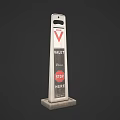 Inflatable Valet Parking Sign Featuring Stop Here Notice and Standing Design