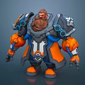 Modern Robot Flashlight Commander Anime Characters Virtual Characters 3d model