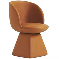 Elegant Cream Velvet Upholstered Curved Back Single Chair For Modern Cozy Home Interior Decoration