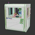 Modern Milling Machine Milling Room Digital Processing Equipment 3d model