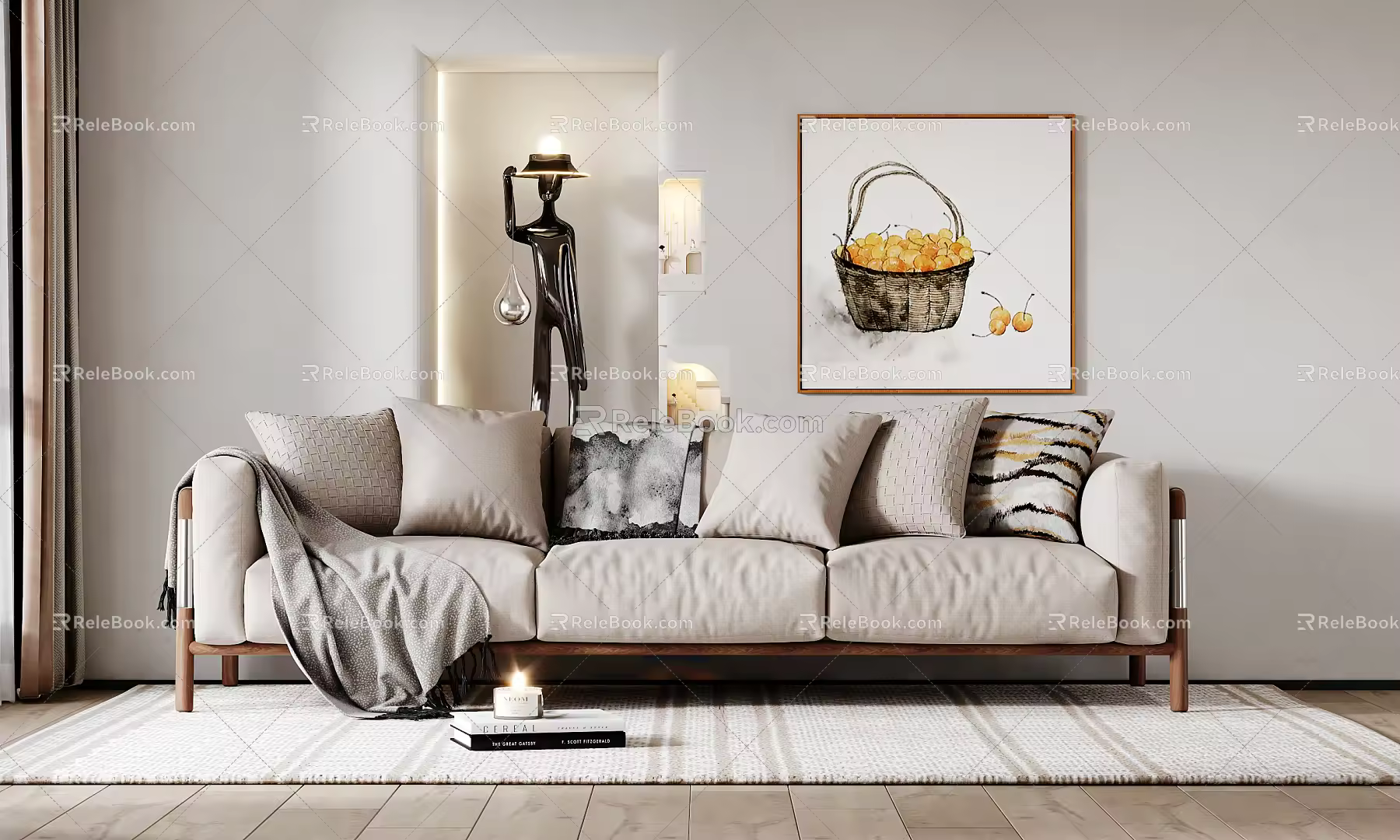 Modern Multiplayer Sofa 3d model