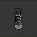 Modern White Pickup Truck 3D Render With Cargo Bed And Alloy Wheels