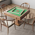New Chinese Mahjong Table and Chair Mahjong Table 3d model