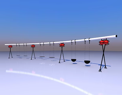 Modern swing swing amusement equipment 3d model Modern swing swing amusement equipment 3d model