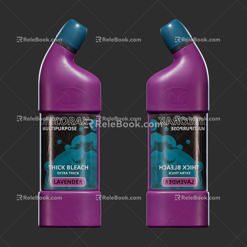 Modern Bleach Realistic Bleach Bottle model