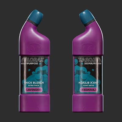All Purpose Thick Bleach Cleaning Products With Lavender And Pine Scents 3d model All Purpose Thick Bleach Cleaning Products With Lavender And Pine Scents 3d model