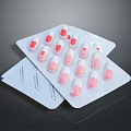 Practical Blister Pack Capsules Red And White For Daily Household Supplies