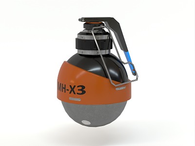 Grenade High-explosive Grenade Fragmented Grenade Smoke Grenade Flash Grenade Burning Grenade Bomb 3d model