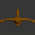 Orange Fox Like Game And Movie Character With Red Collar Standing In