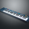 Portable Digital Electronic Keyboard Musical Instrument With Piano Keys Colorful Buttons And Display Panel