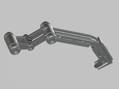 Metal Mechanical Arm Component With Jointed Structure And Rotating Parts 3d model