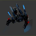 Mech Warrior Mech Soldier Machine Battlearm Mechanical Battlearm Machine Fighter Robot 3d model