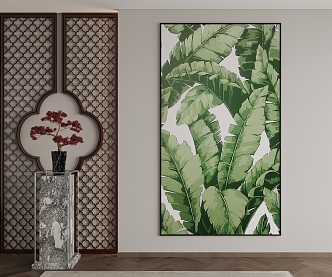 New Chinese Decorative Painting 3d model