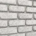 White Brick Wall Featuring Smooth Texture And Classic Architectural Design 3d model