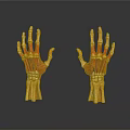 Detailed Human Hand Organ Skeletal Structure And Muscle Anatomy 3D Model