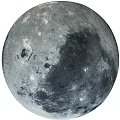 Round Rug With Moon Surface Texture Realistic Crater Design And Gray Black Tones