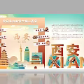 Xi 'an Gourmet Gourmet Arch dp Pin Point 3d model