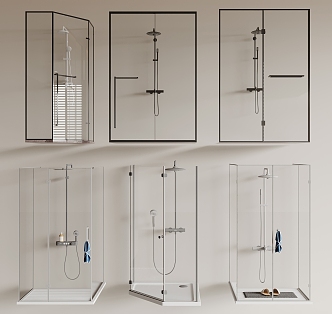 Shower Partition Shower 3d model